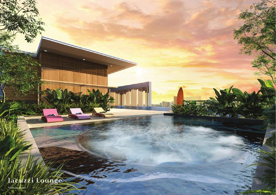 Jacuzzi Lounge — artist's impression