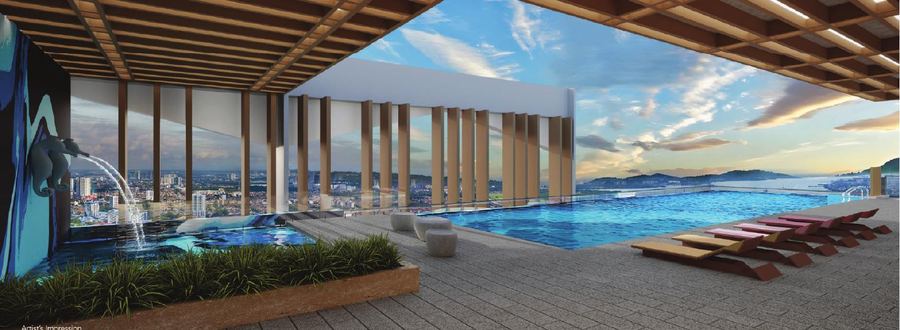 Wavescape Infinity Pool — artist's impression