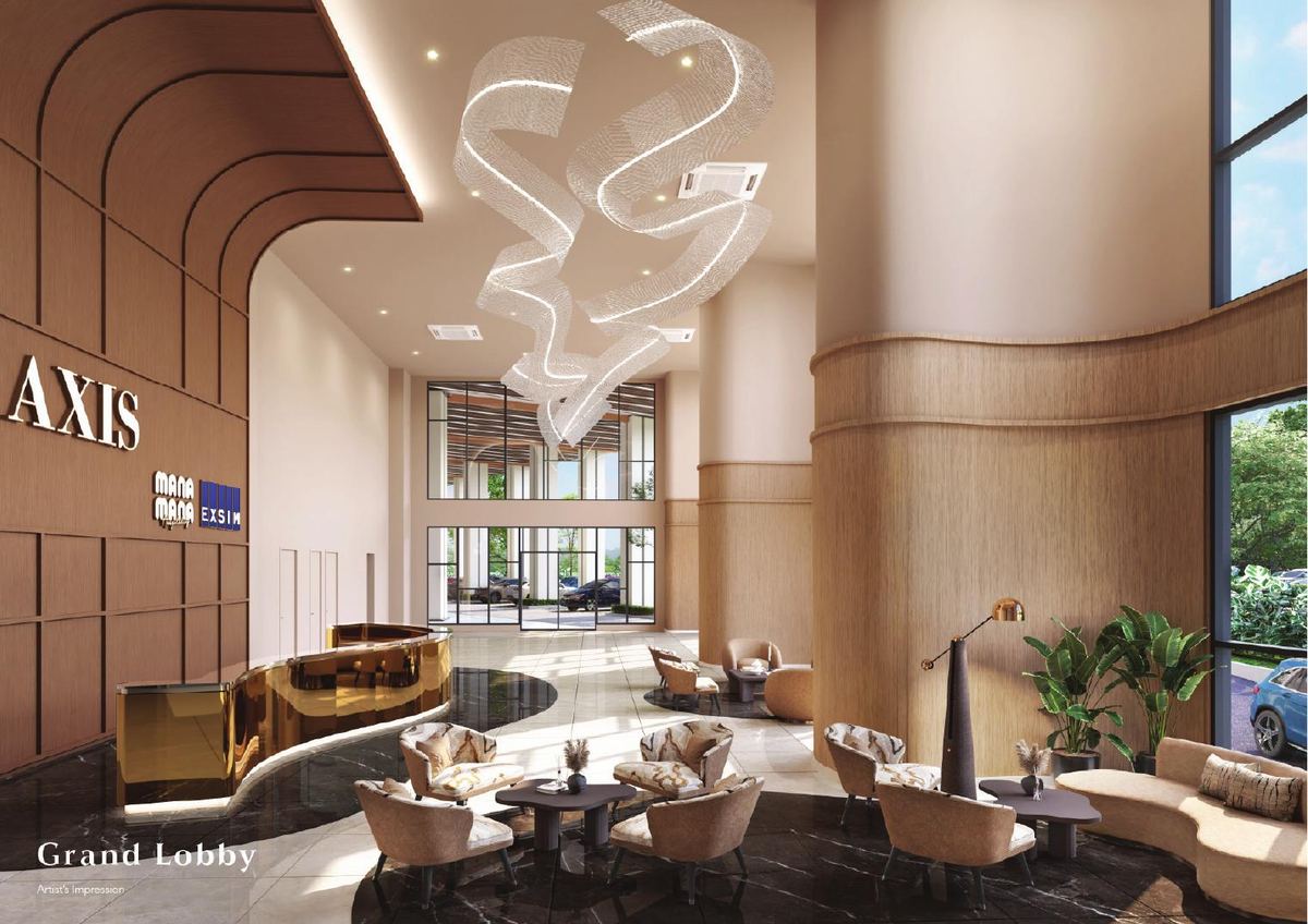 Axis Tower grand lobby (artist's impression)