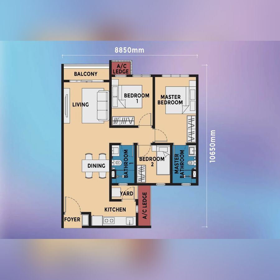 Type E unit plan