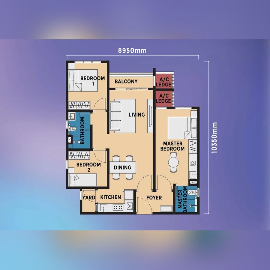 Type F unit plan